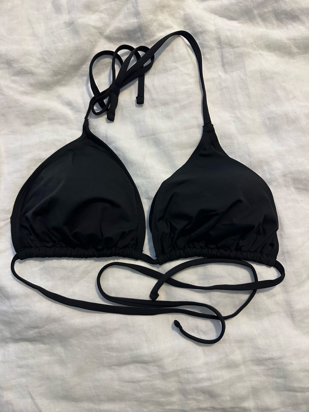 Tommy Bahama Black Triangle Tie Bikini Top